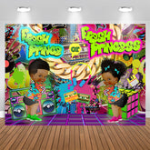 Aperturee - Fresh Prince Or Princess 90s Themed Baby Shower Backdrop